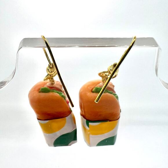 Subway Tuna Sub Earrings - Subway Accessories - Sandwich Earrings - Mini Brands - Picture 6 of 11